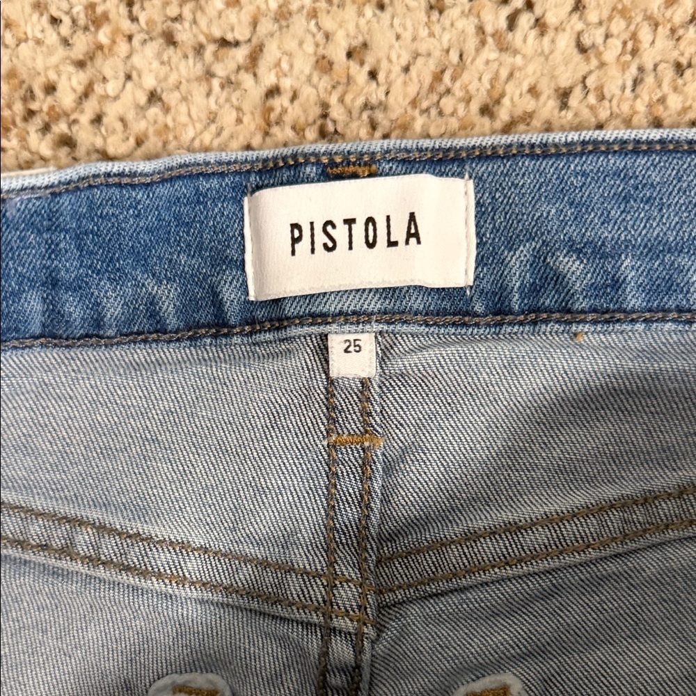 Pistola Classic Blue Straight Leg Ankle Jeans - Picture 2 of 4